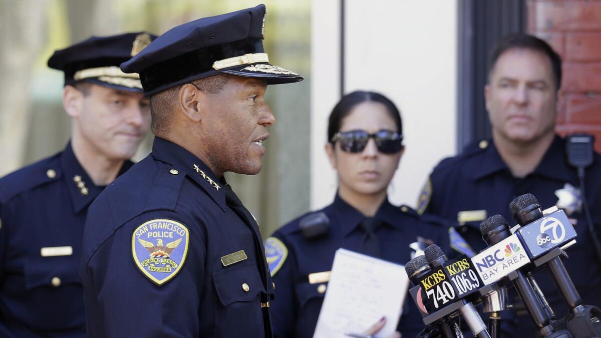 San Francisco Police Chief Bill Scott is also a candidate to become the next chief of the Los Angeles Police Department.