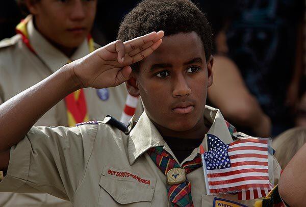 Scout salute