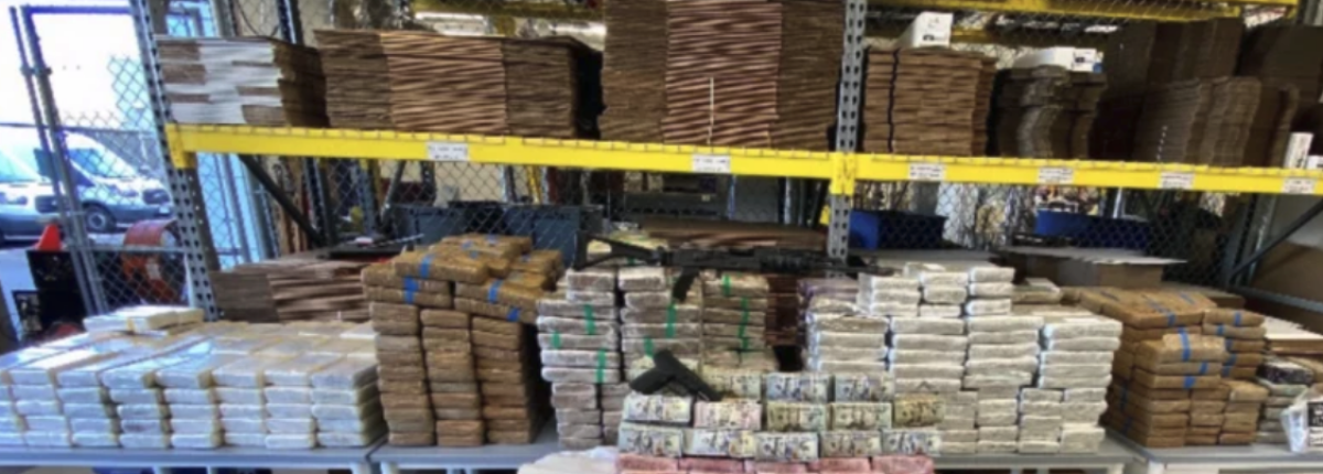 Agentes federales incautaron 3.5 millones de dólares en efectivo y cantidades masivas de cocaína, fentanilo