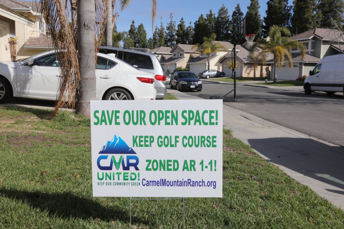 Next golf vs. development battle: Carmel Mountain Ranch - The San Diego  Union-Tribune