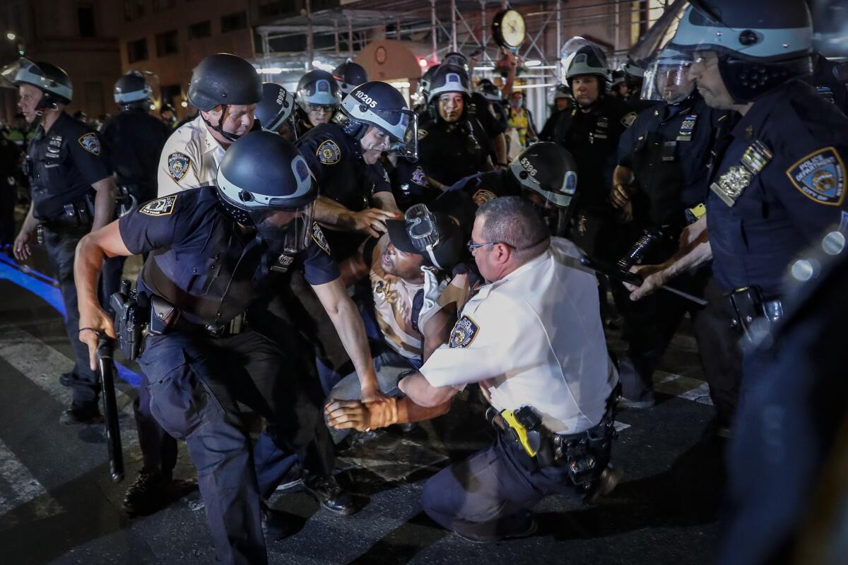 Una protesta contra el racismo en Manhattan, en la ciudad de Nueva York, el 4 de junio del 2020.