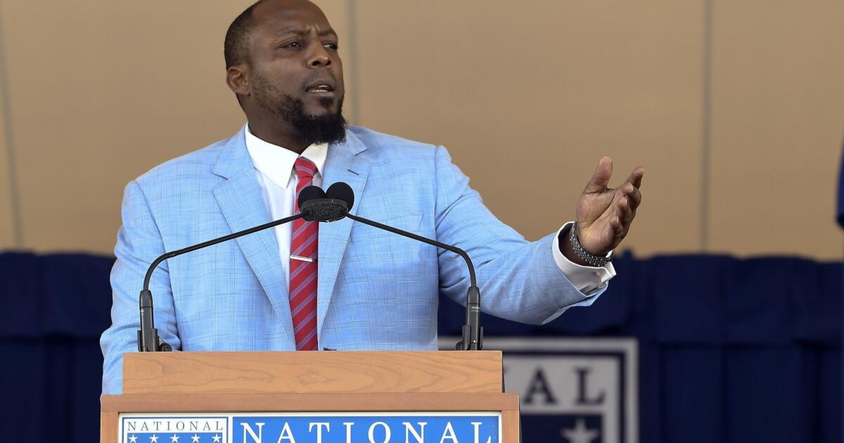 Vladimir Guerrero keeps Hall of Fame acceptance speech short and sweet -  Los Angeles Times