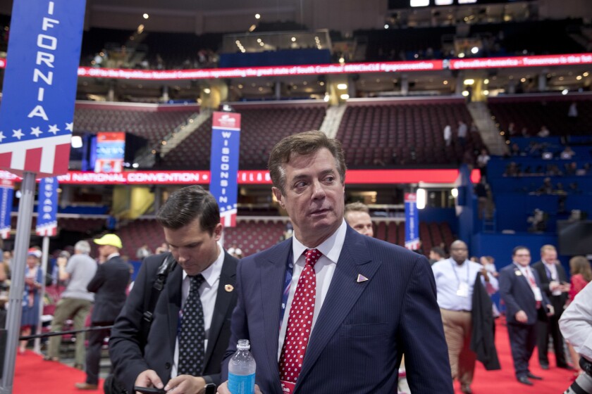 Paul Manafort at the Republican National Convention in Cleveland last year.