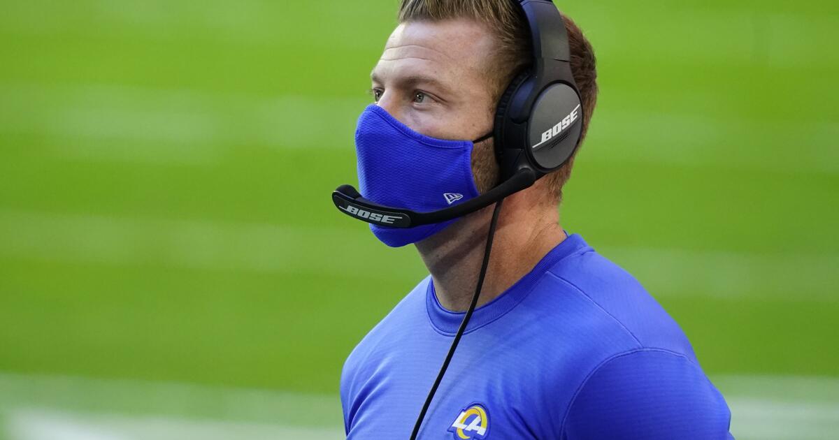 Five Rams miss practice after a positive COVID-19 test - Los Angeles Times