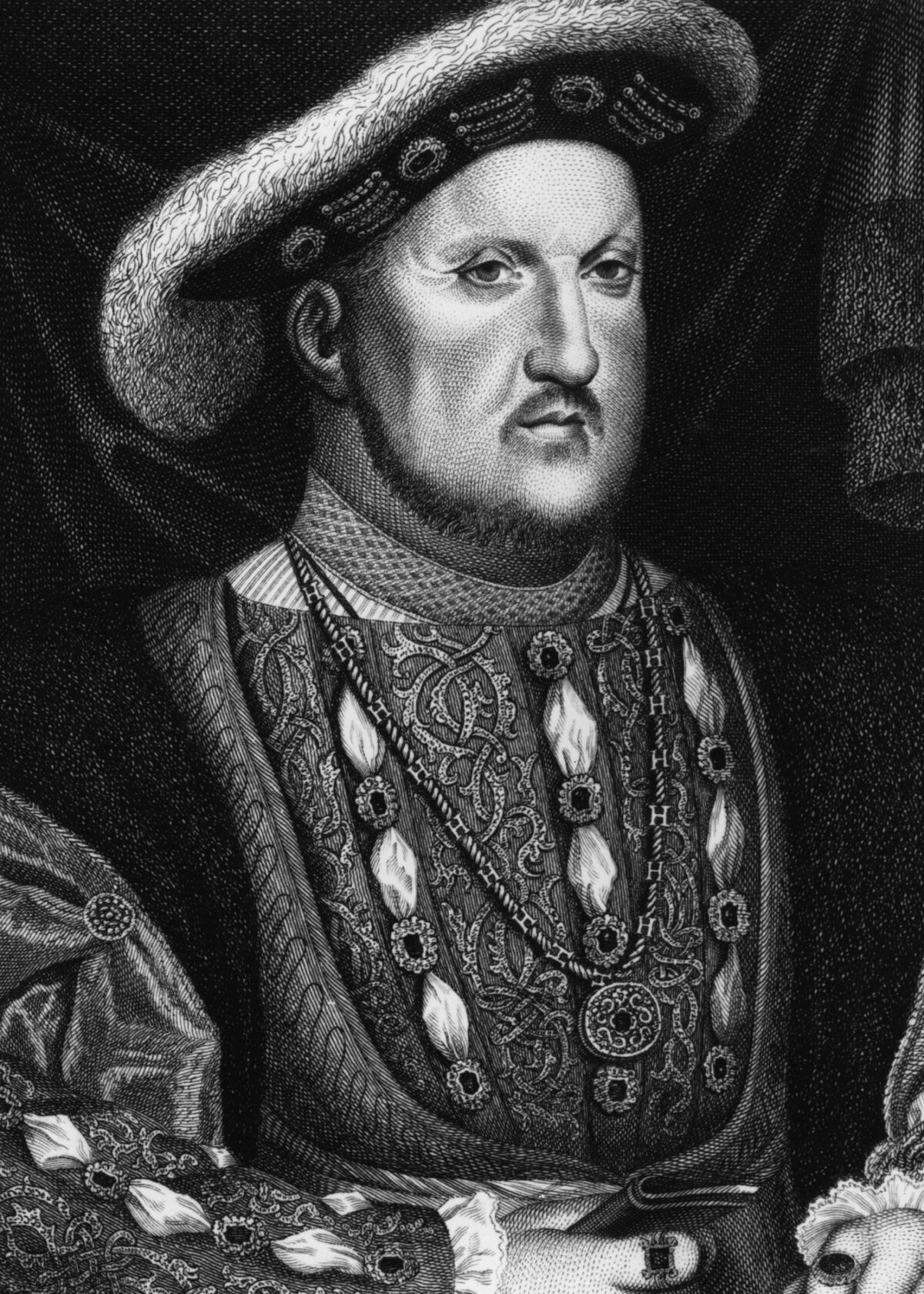 1540 dolaylarında, Kral Henry VIII'in (1491 - 1547) bir portresi.