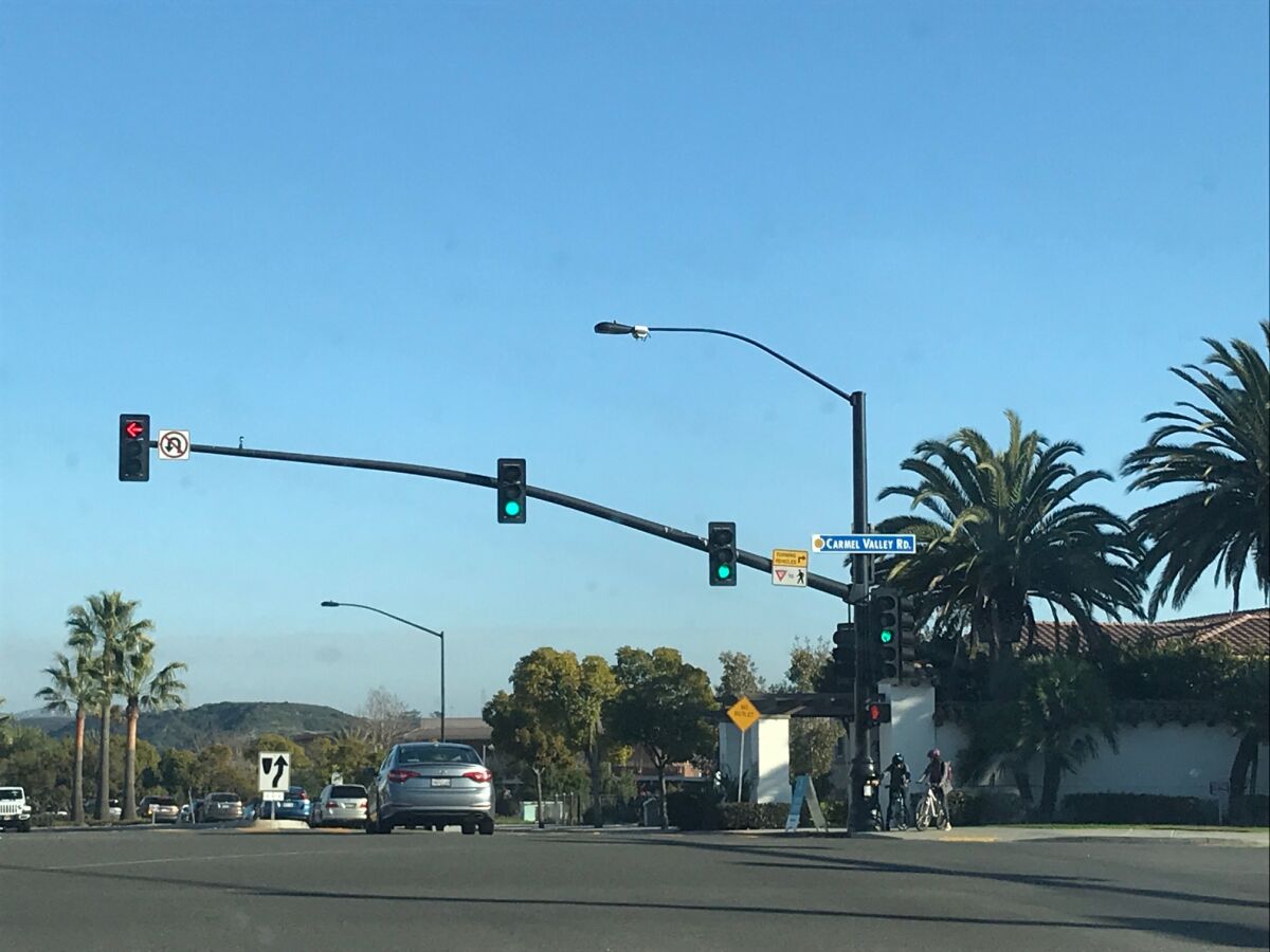 A local mom wants to improve the safety of the intersection of Del Mar Heights Road and Carmel Valley Road.