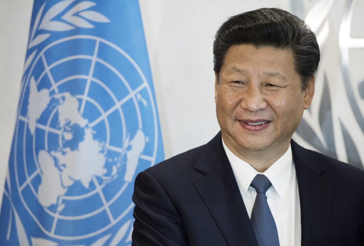 Chinese President Xi Jinping at the United Nations on Sept. 26, 2015.