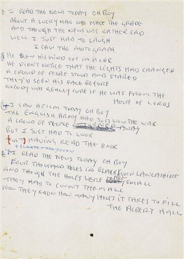 John Lennon Lyrics - 25 For Sale on 1stDibs