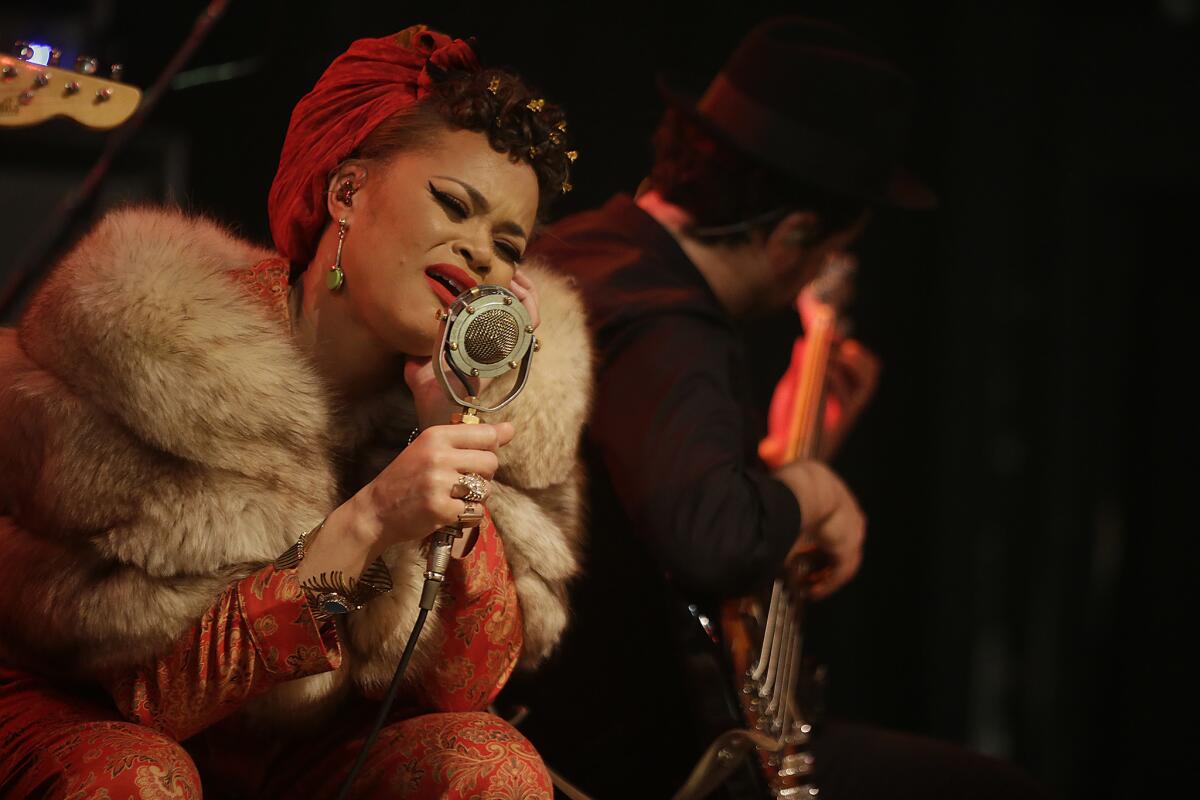 Andra Day performs at the El Rey Theater.