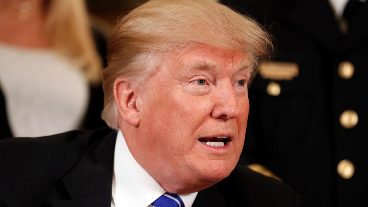 President Donald Trump at the White House on June 2.