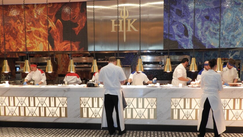 Gordon Ramsay's newly opened Hell's Kitchen restaurant in Las Vegas got