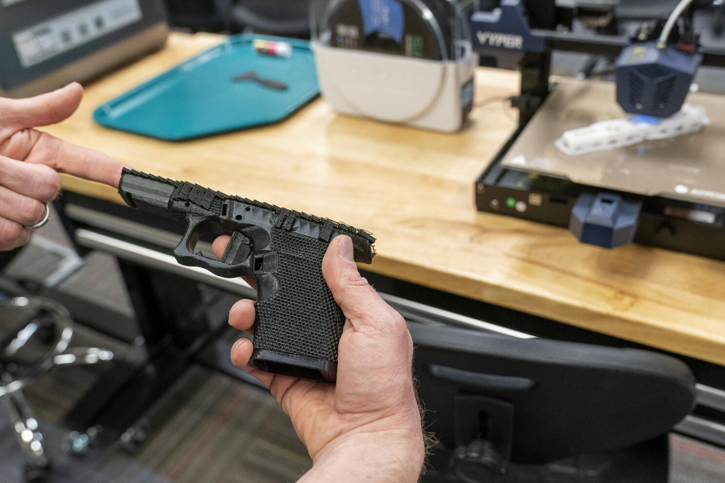 Ghost gun lawsuit takes aim at company that sells 3-D printer filament Ghost gun lawsuit takes aim at company that sells 3-D printer filament
