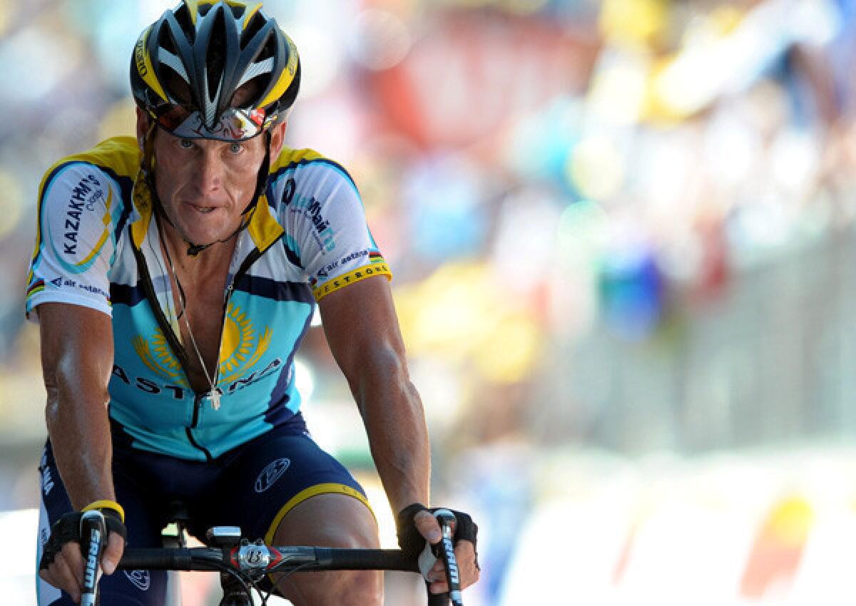 Lance Armstrong at the 2009 Tour de France.