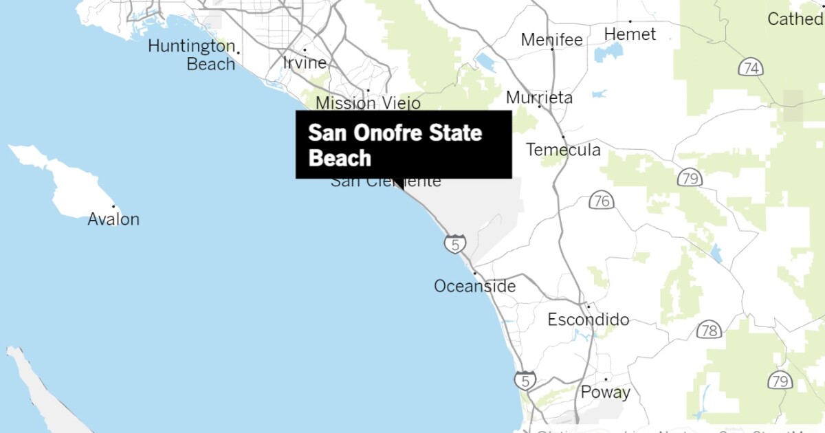 Accident involving military trucks kills sailor and injures 5 near the beach of San Onofre