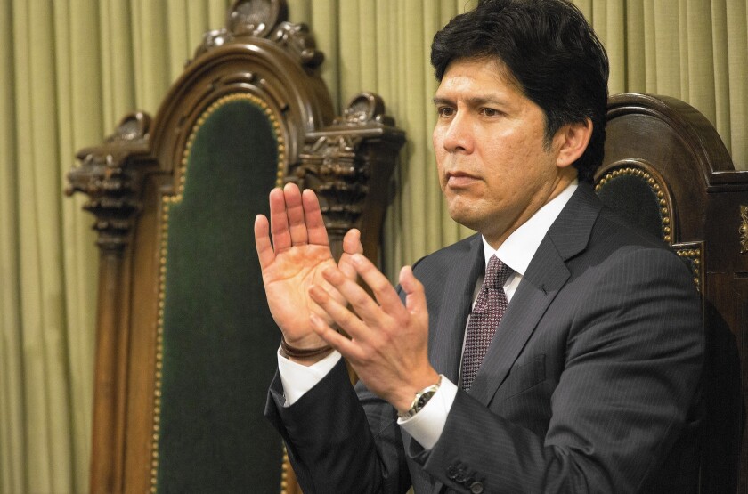 California Senate President pro Tem Kevin de Leon said he will introduce legislation to add three new members to the South Coast Air Quality Management District board -- one public health expert and two environmental justice members.
