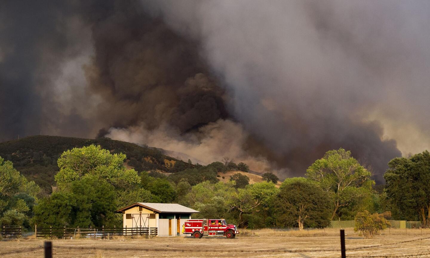 Rocky fire in Northern California