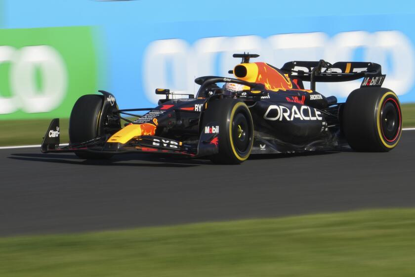 Red Bull driver Max Verstappen of the Netherlands steers his car during the Japanese Formula One Grand Prix at the Suzuka Circuit, Suzuka, central Japan, Sunday, Sept. 24, 2023. (AP Photo/Toru Hanai)