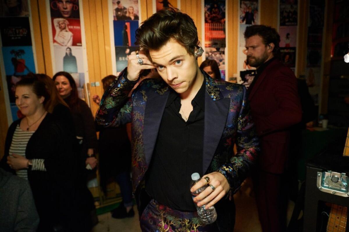 Harry Styles, shown in an appearance on "The Late Late Show with James Corden " in 2017, has sold his Hollywood Hills home for $6 million.