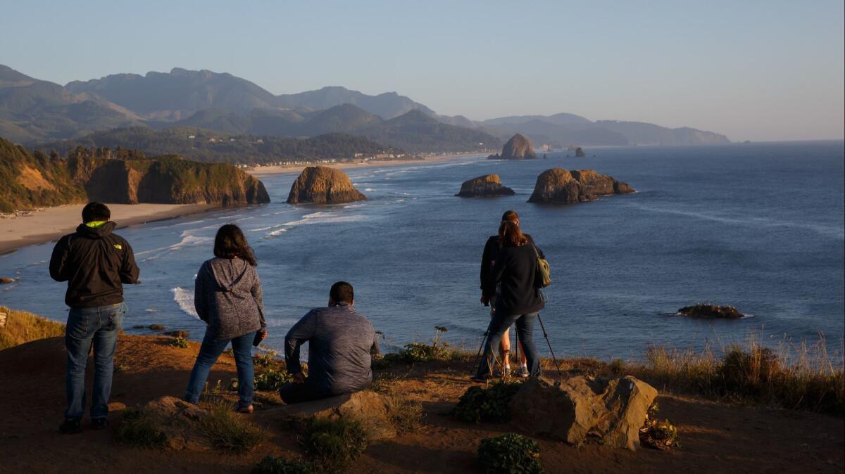 Before you get down and dirty on the Oregon coast, take in the view from Ecola State Park in Cannon Beach