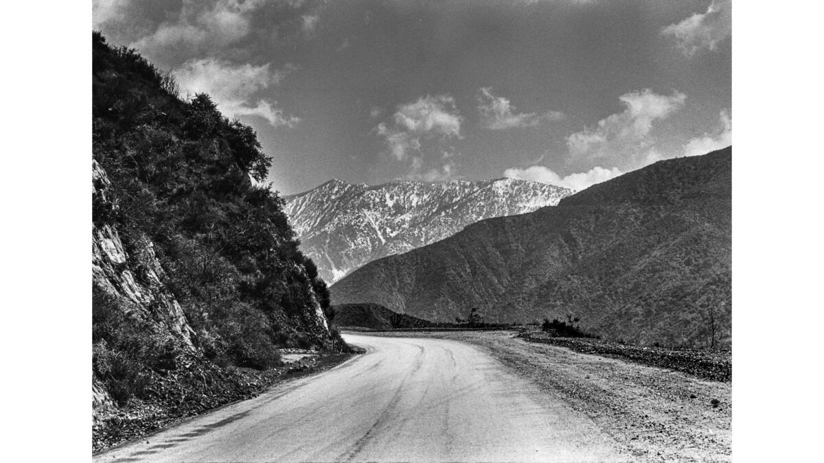 March 19, 1980: End of paved stretch of Shoemaker Canyon Road.