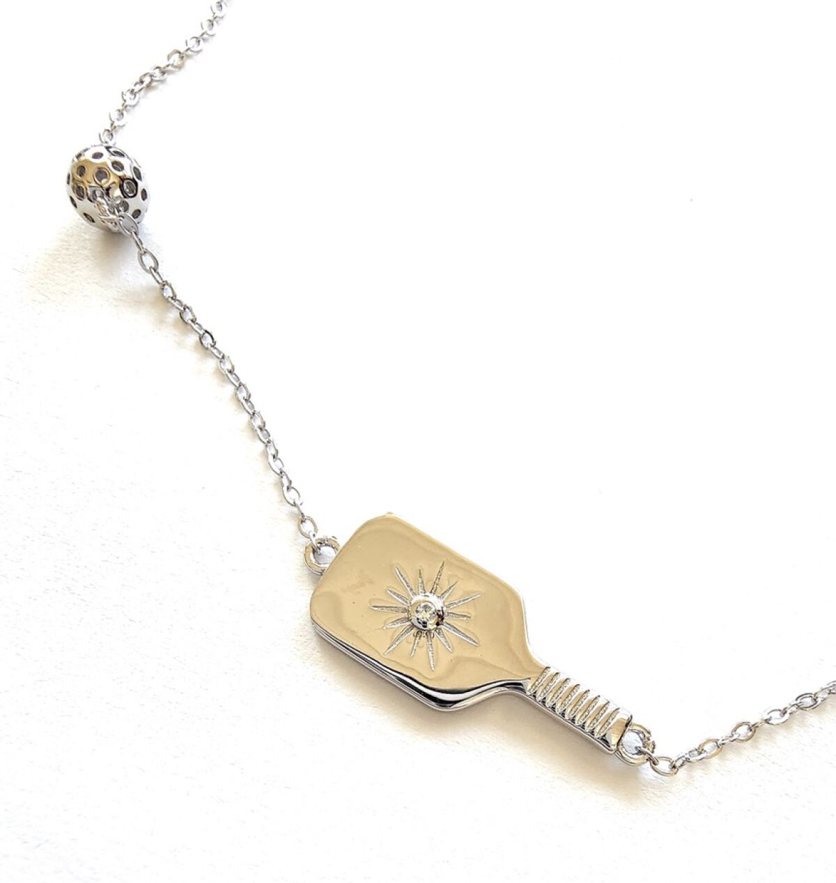 The Dainty Dinker necklace from PickleBelle.