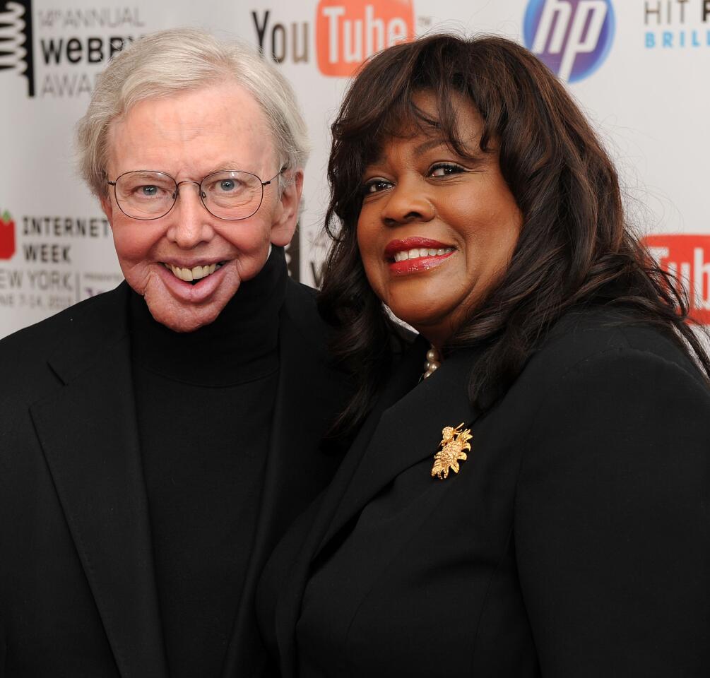 Film critc Roger Ebert and wife Chaz Ebert attend the 14th Annual Webby Awards at Cipriani, Wall Street in New York City.