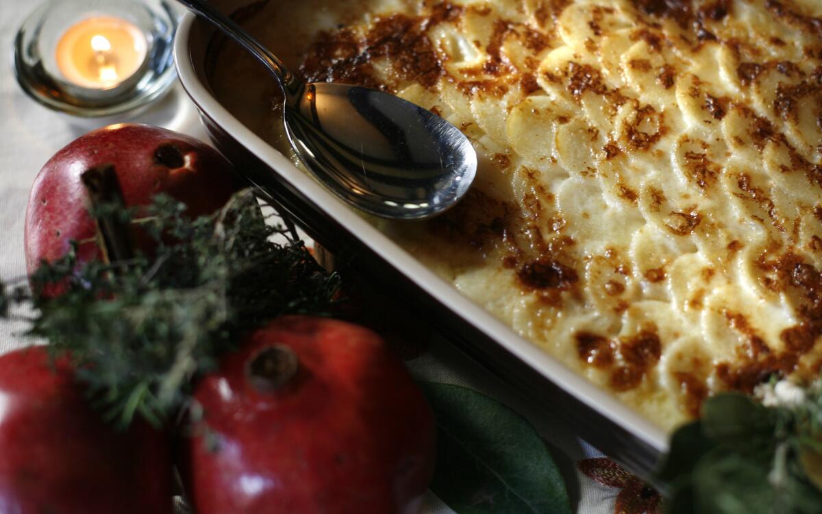 Turnip-potato gratin