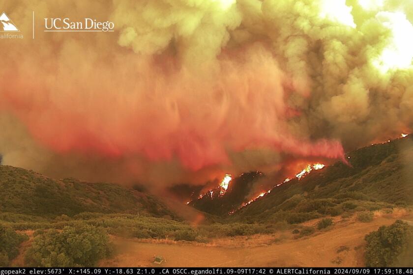 The Airport fire in Traduce Canyon is now over 1,900 acres and growing.