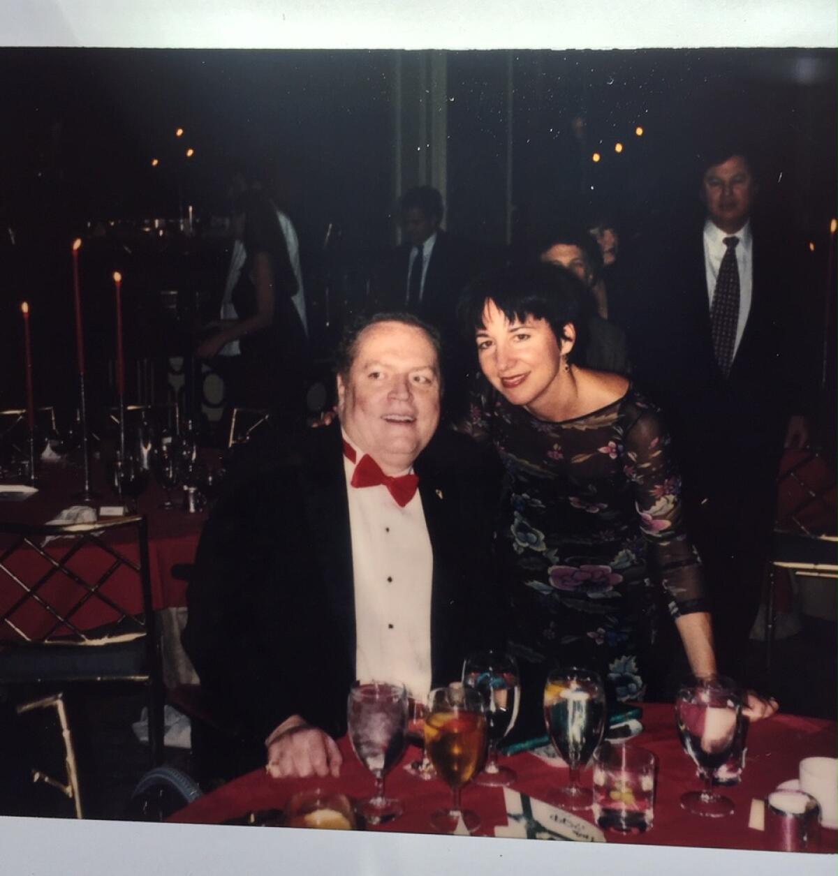 A photograph of a Polaroid picturing Larry Flynt and Kim Dower.
