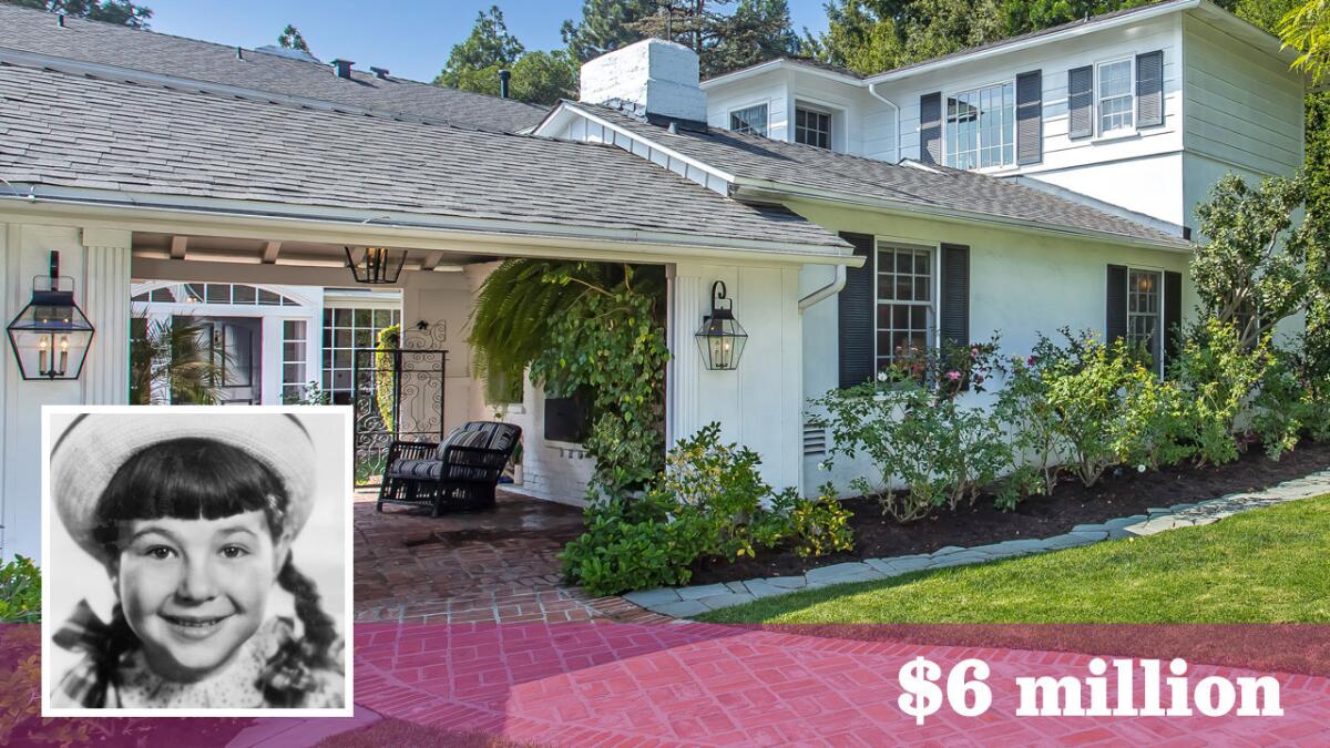 Jane Withers' former home in Bel-Air has come to market for $6 million.