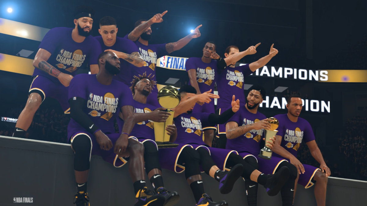 The Lakers are the 2019-20 NBA champions, at least in the NBA 2K world.