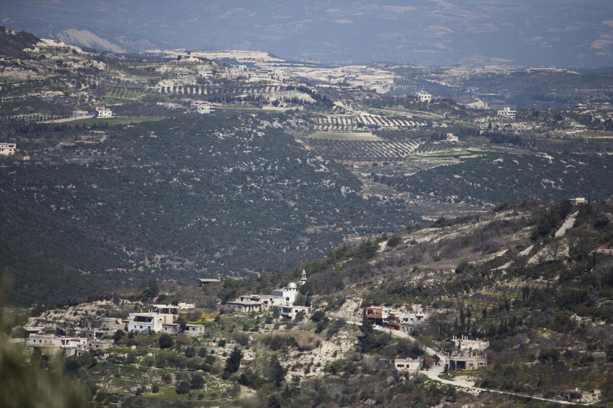 A view toward the Turkish border from Kinsibba, Syria.