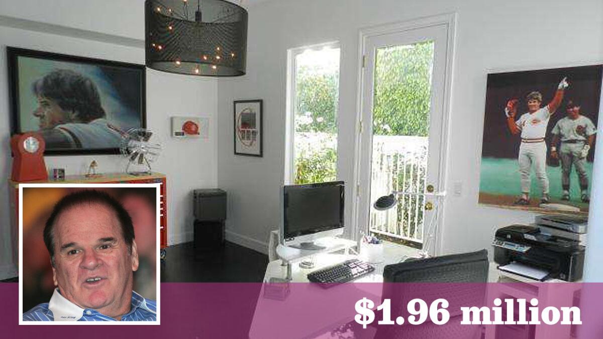 Pete Rose of baseball fame has sold his longtime home in Sherman Oaks for $1.96 million.