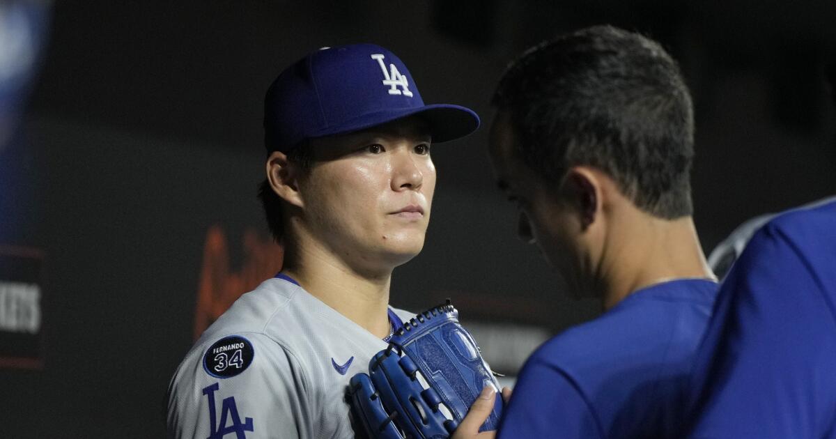 Yoshinobu Yamamoto falls one out short of a no-hitter in Dodgers loss Yoshinobu Yamamoto falls one out short of a no-hitter in Dodgers loss
