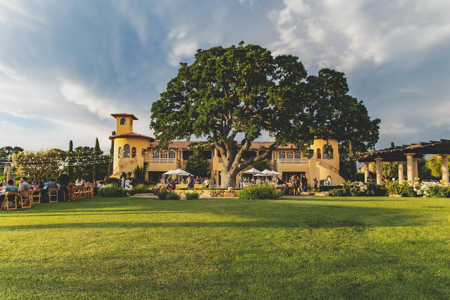 The 164-acre compound in Paso Robles produces 12 grape varietals and 30,000 cases of wine per year.