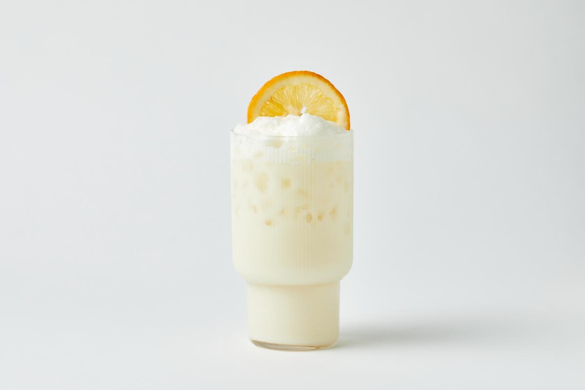 Coco limonada shot in the L.A. Times test kitchen