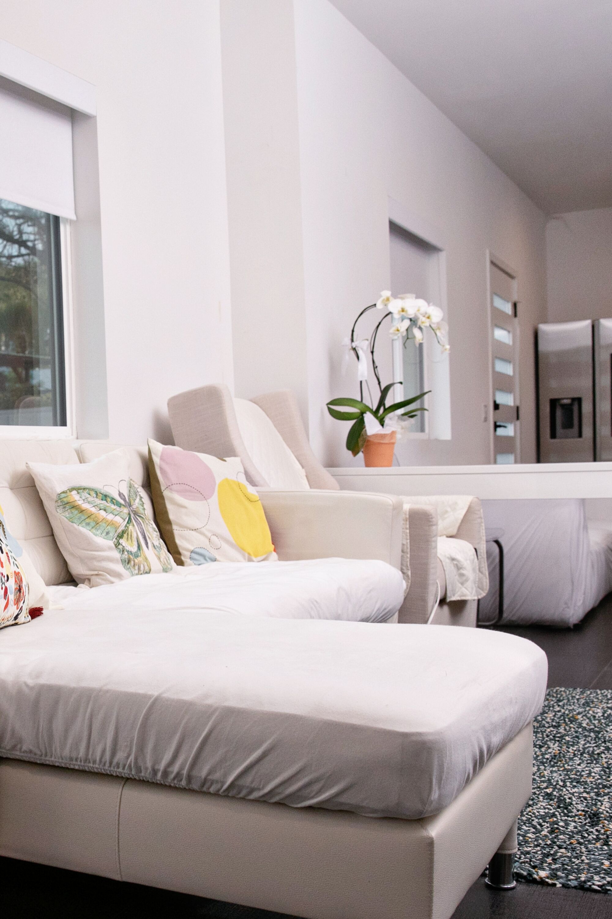 The living room of an ADU