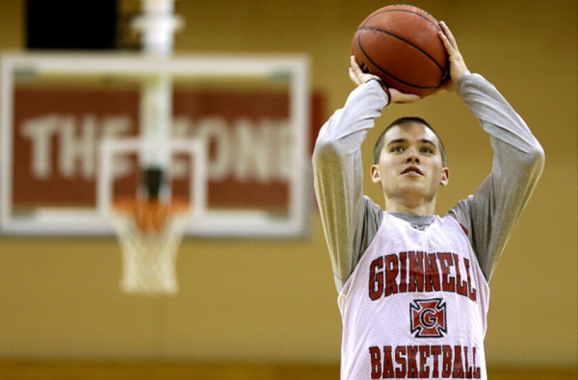 Grinnell College guard Jack Taylor scored a record 138 points last season.