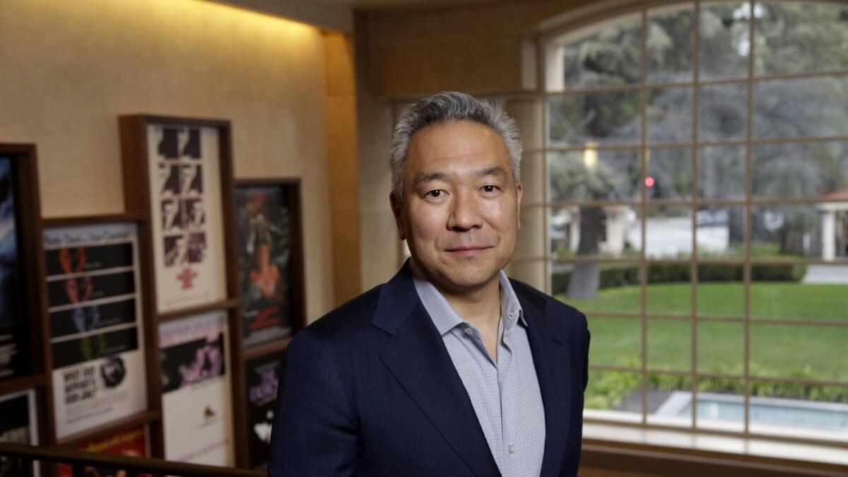 Warner Bros. former Chief Executive Kevin Tsujihara at the studio's headquarters in Burbank.