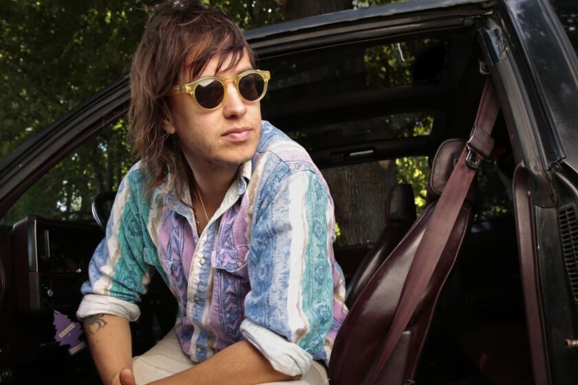 NEW YORK, NEW YORK--SEPT. 3, 2014--Musician Julian Casablancas and the band Voidz will release a new album this fall. (Carolyn Cole/Los Angeles Times)