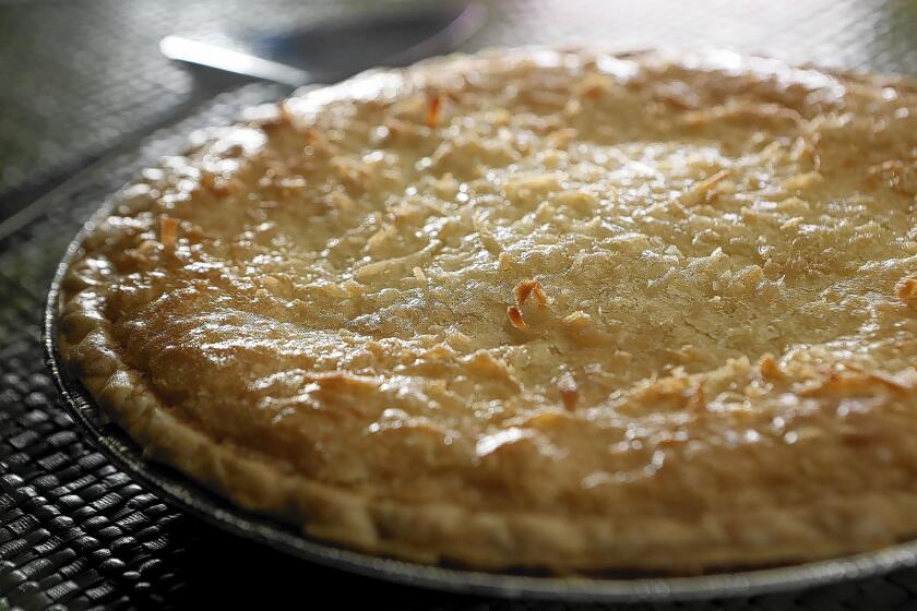 The coconut macaroon pie from Saddlebag Lake Resort near Yosemite is easy to make. Read the recipe »