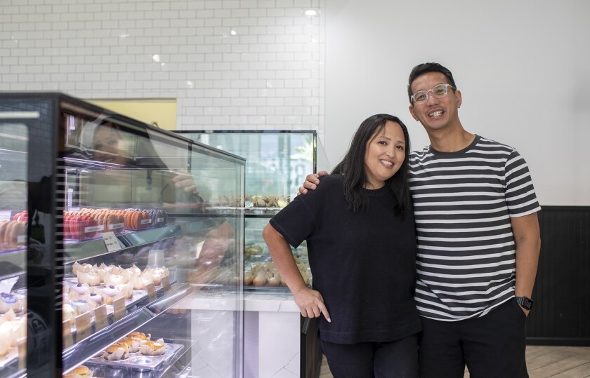 Abby and Patrick Declaro, owners of the Baked Dessert Bar in Tustin.
