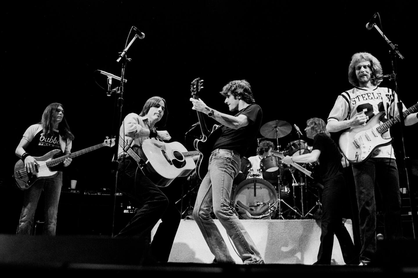 Glenn Frey of The Eagles in L.A. 1977 - Music Print Ad Photo - 2016