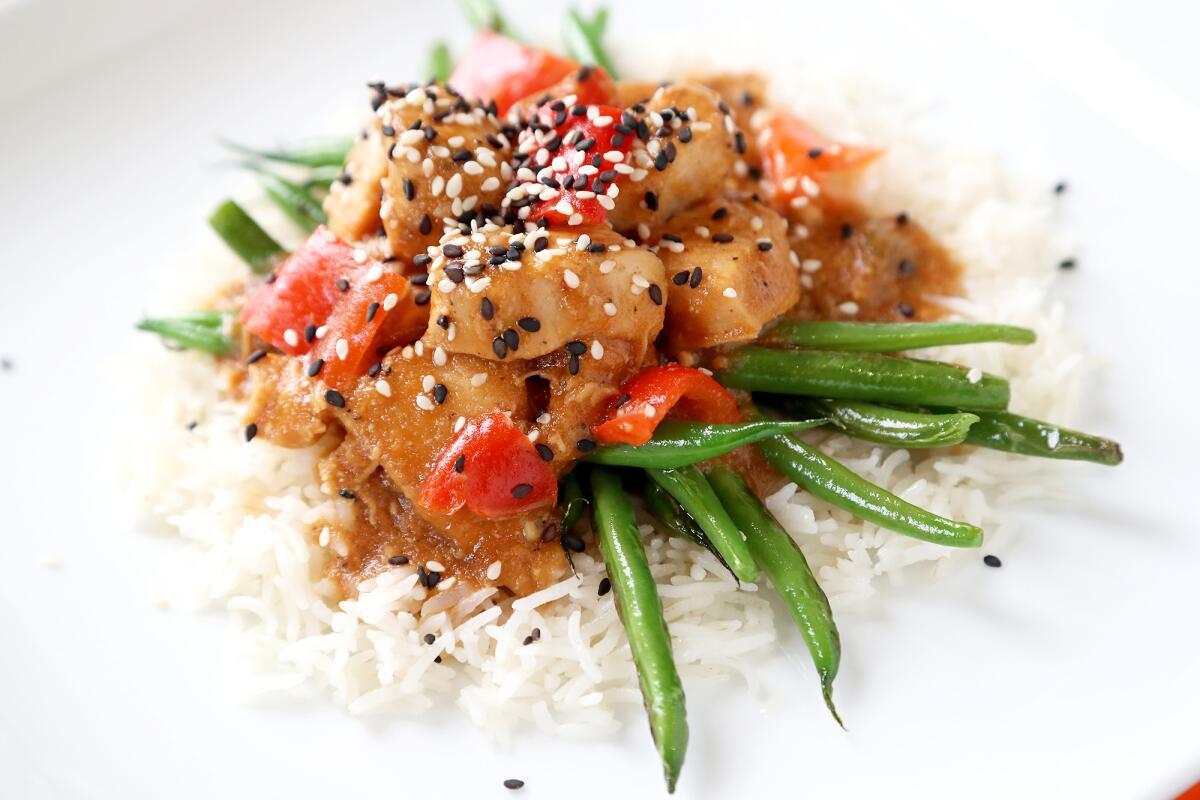 Sweet and sour chicken by Taylor Made Cuisine in Irvine.