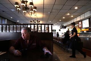 LOS ANGELES, CA - AUGUST 14, 2024 - Norm Langer, 79, president and chief executive of Langer's Delicatessen-Restaurant, discusses changes to his neighborhood near MacArthur Park and is considering closing the business in Los Angeles on August 14, 2024. Langer has seen it all as a merchant in the MacArthur Park area and he's upset with multiple festering public safety issues, including how the city wants to close Wilshire to auto traffic, which doesn't help with the major needs of the community in his opinion. (Genaro Molina/Los Angeles Times)