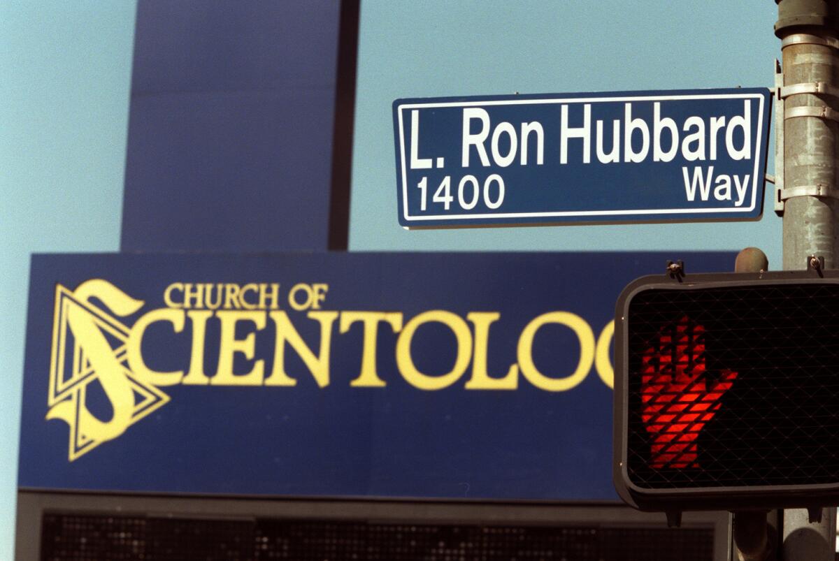 A portion of the street next to the Church of Scientology in Los Angeles was renamed L. Ron Hubbard Way in 1996.