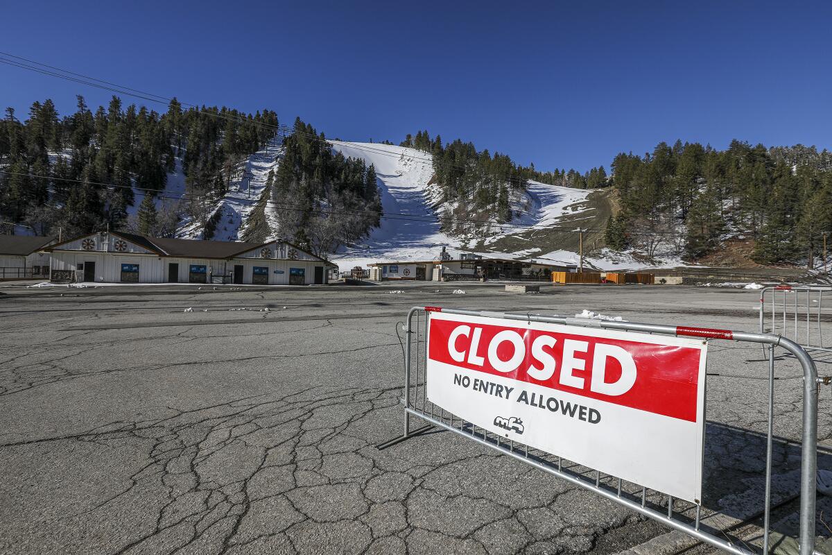 Mountain High ski lifts and slopes are closed. As a post on Mountain High’s website put it, “If it weren’t for the coronavirus, we’d be experiencing the best spring in years.”