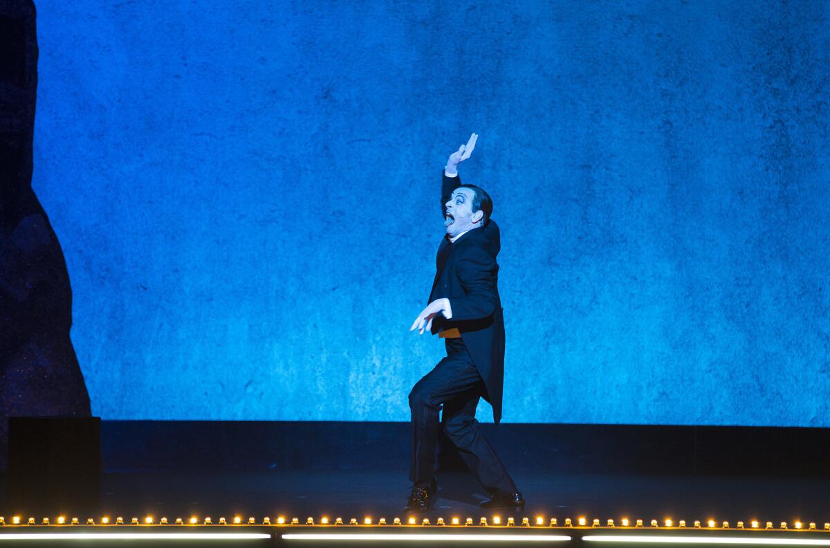 Mikhail Baryshnikov as Vaslav Nijinsky in Robert Wilson's "Letter to a Man."