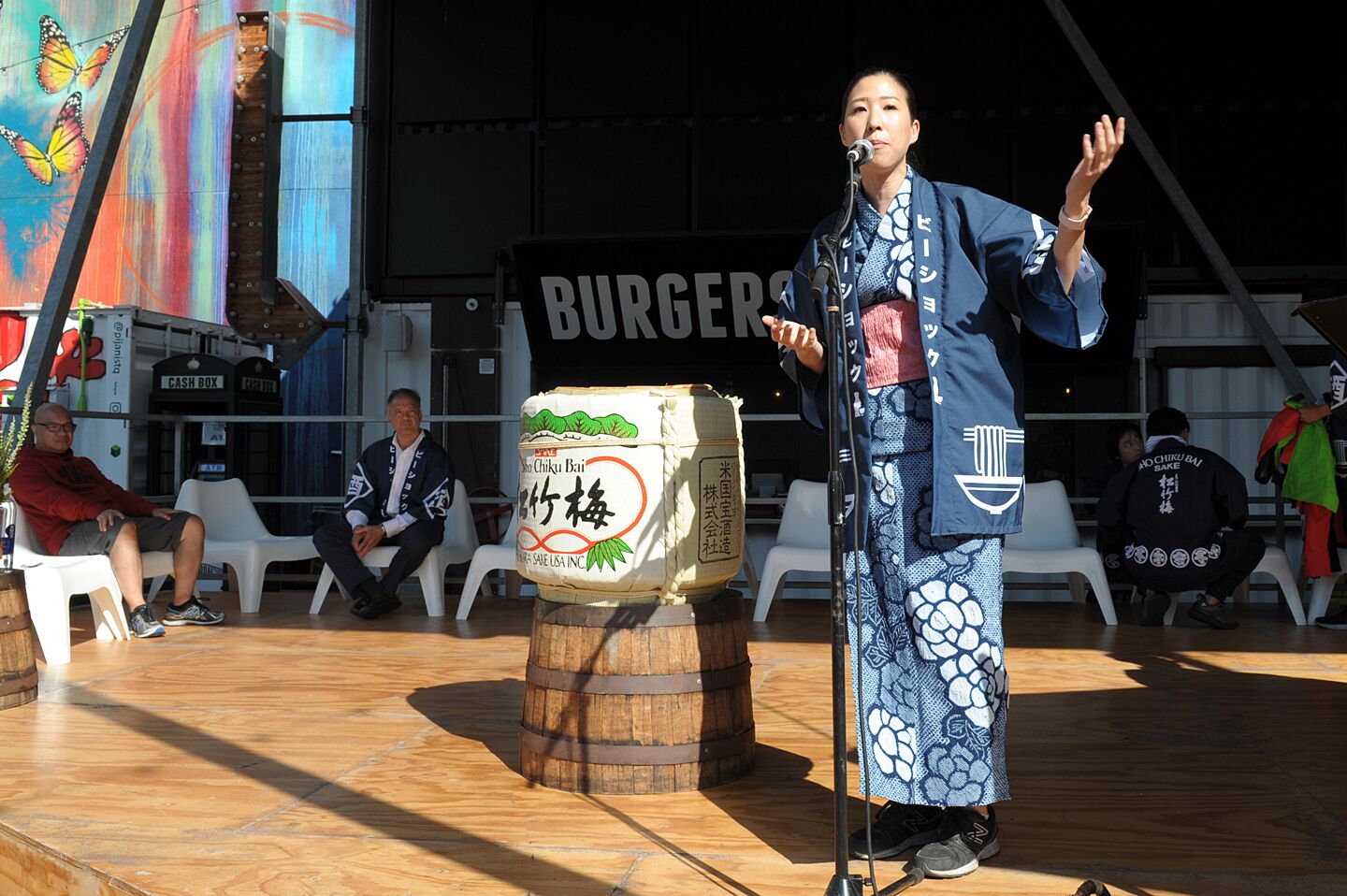 Sake-lovers toasted their good fortune at the San Diego Sake Festival at Quaryard in East Village on Sunday, Sept. 29, 2019.