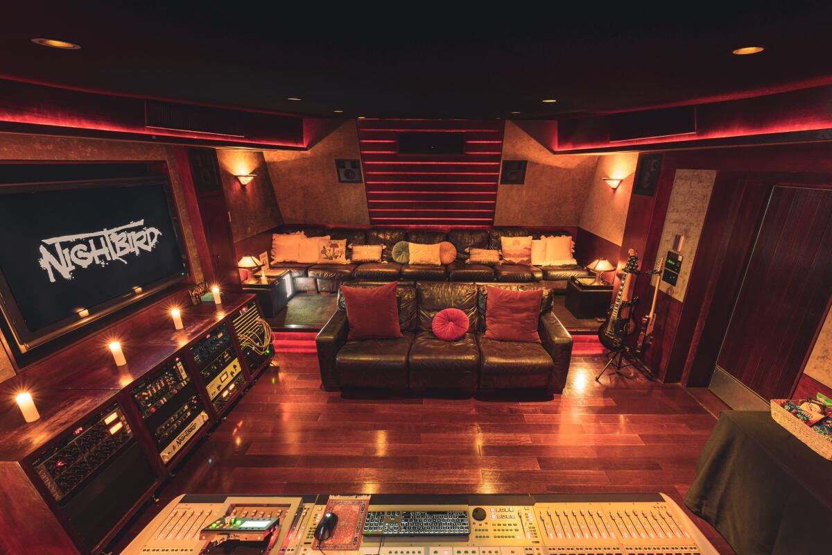 A view of the Nightbird Recording Studios.
